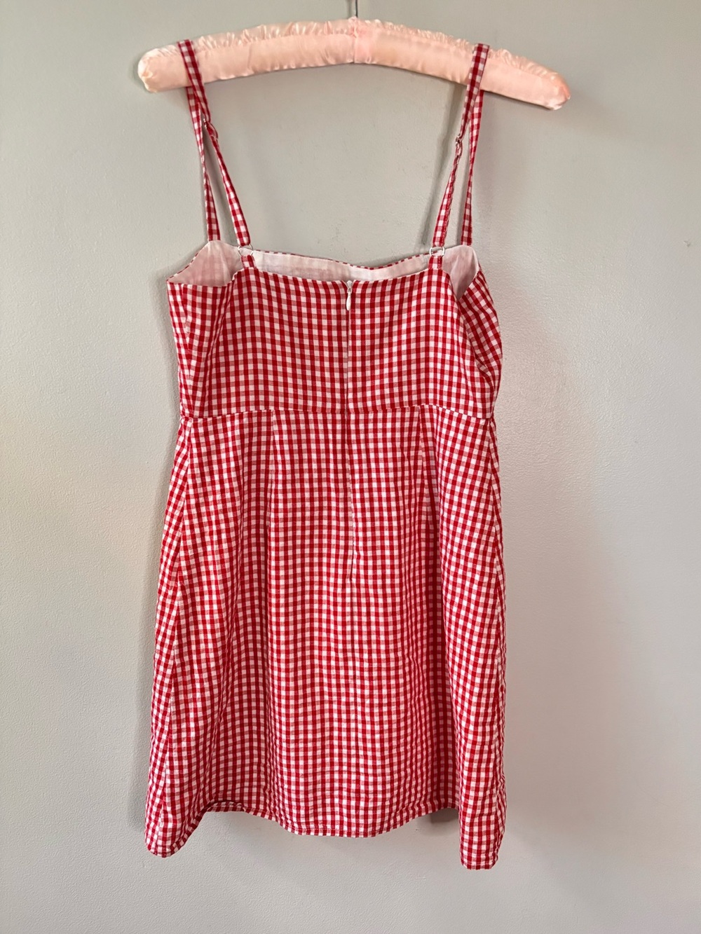 Brandy Melville Red Gingham Mini Dress OS Coquette - Picture 6 of 6